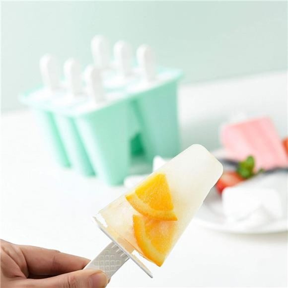Popsicle Molds 6 Pieces Silicone Ice Pop Molds - Picture 5 of 7